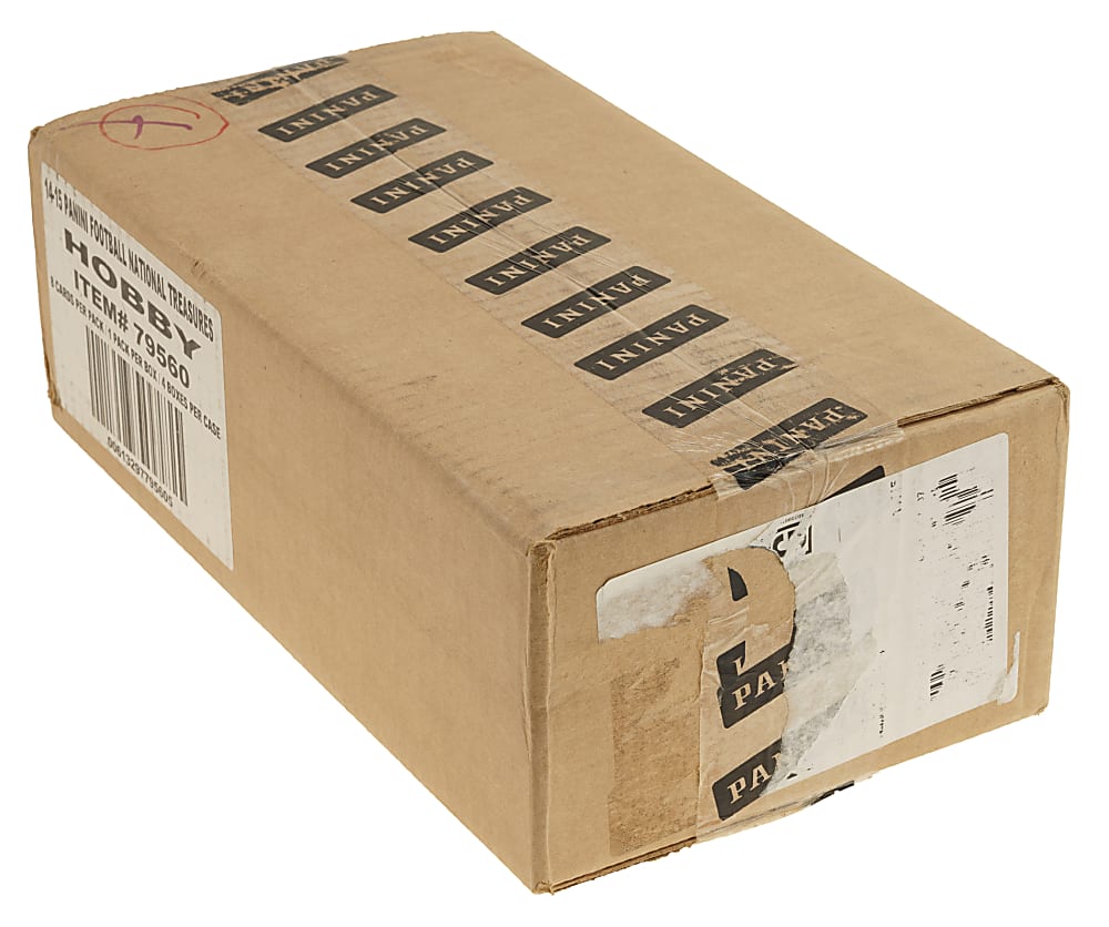 2014 Panini National Treasures Football Factory-Sealed Unopened Hobby Case (4 Boxes)