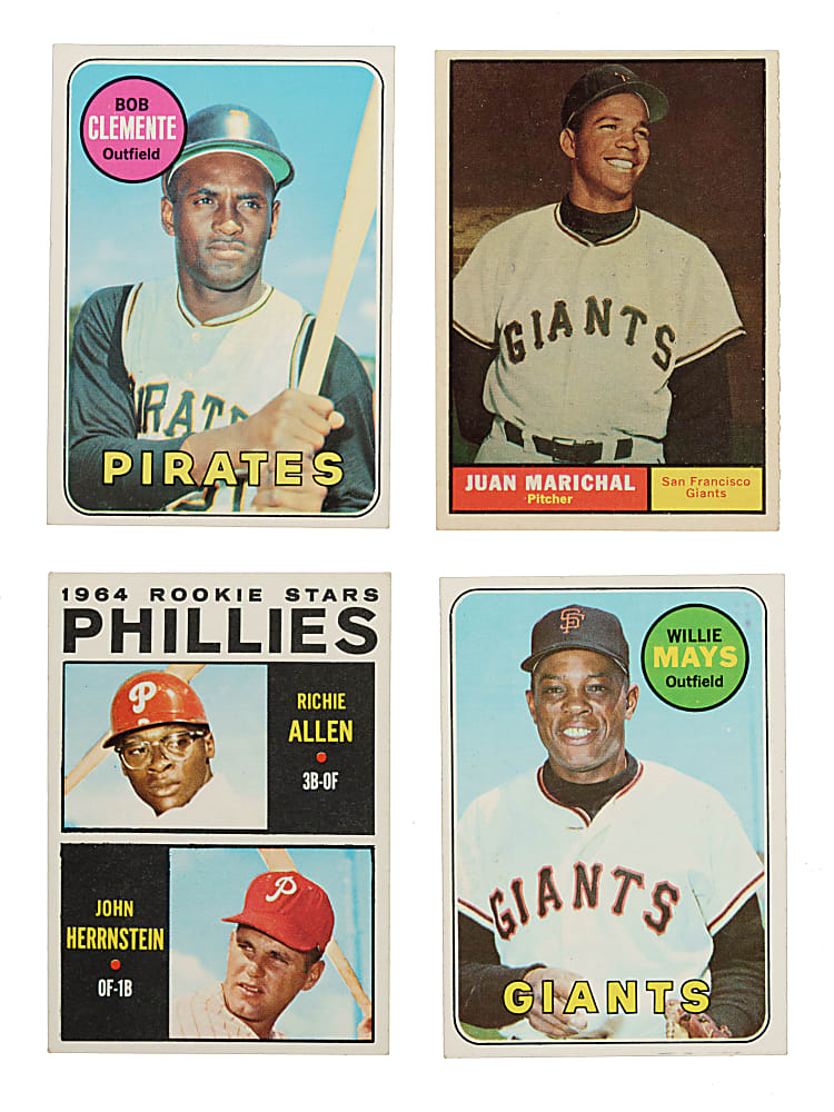 1960 to 1969 Topps and Fleer Shoebox Collection (774) Including 76 Hall of Famers
