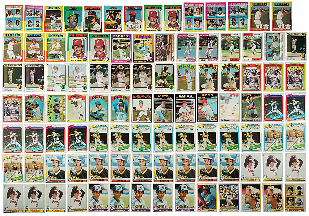 1970 to 1980 Topps Shoebox Collection (12,198) Including 904 Hall of Famers