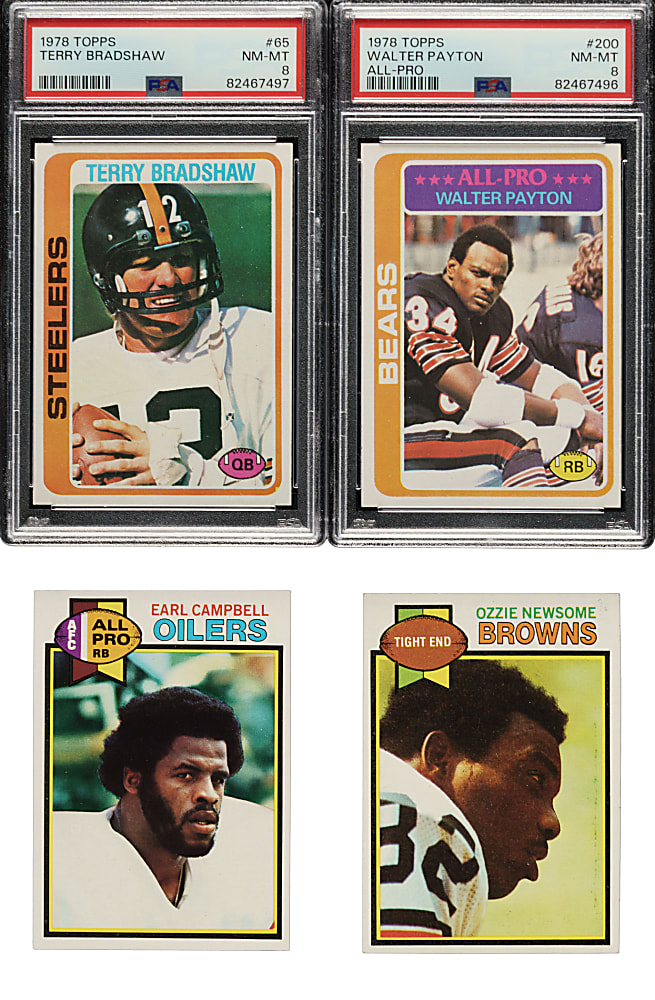 High-Grade 1978 and 1979 Topps Football Complete Set Pair (2 Sets, 1,056 Cards)