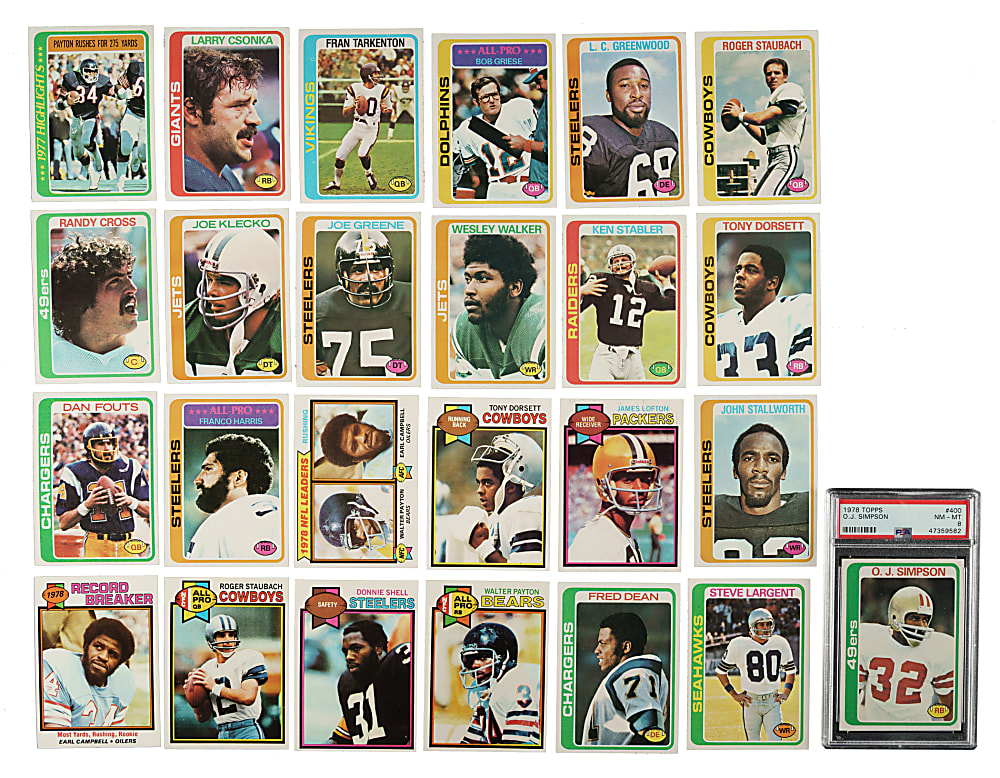 High-Grade 1978 and 1979 Topps Football Complete Set Pair (2 Sets, 1,056 Cards)