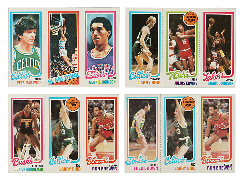 High-Grade 1980-1981 Topps Basketball Partial Set (131/176) Including Larry Bird/Magic Johnson Rookie