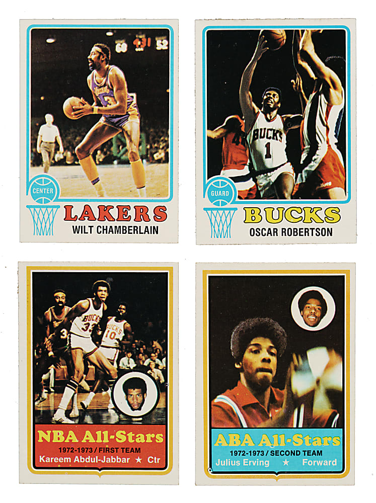 High-Grade 1973-1974 Topps Basketball Complete Set (264)