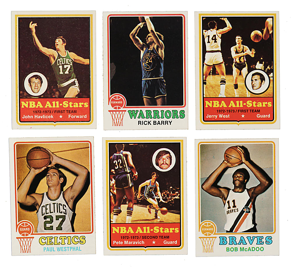High-Grade 1973-1974 Topps Basketball Complete Set (264)