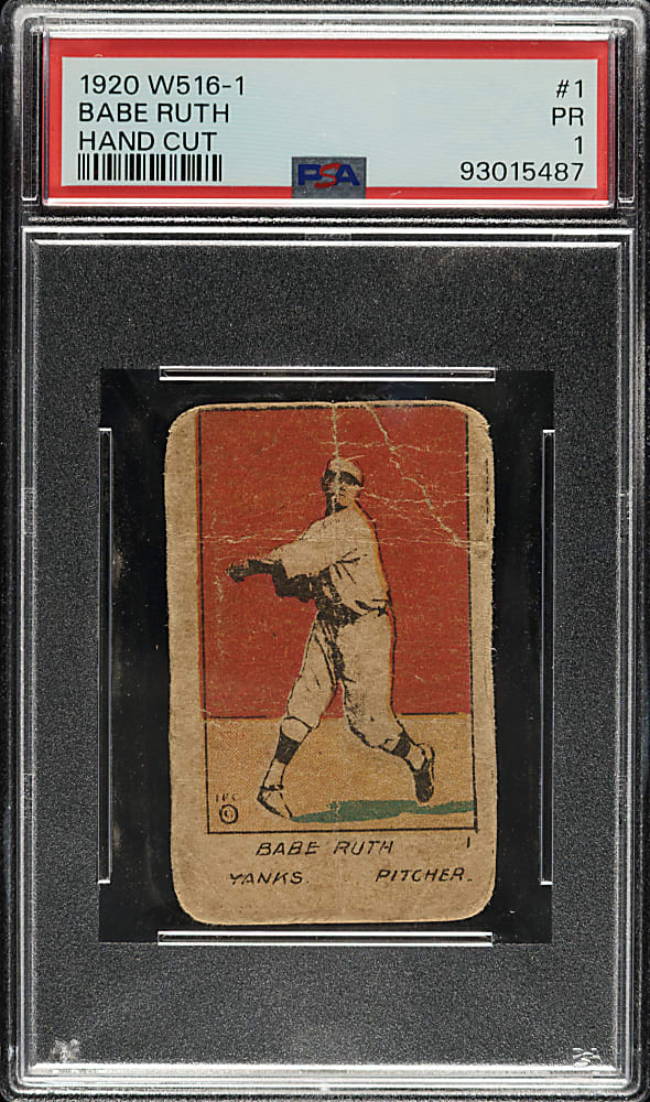 1920 W516-1 #1 Babe Ruth PSA POOR 1