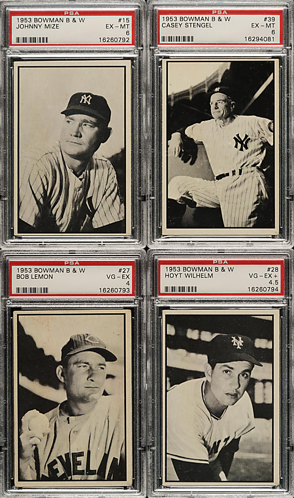 1953 Bowman Black & White Complete Set (64)