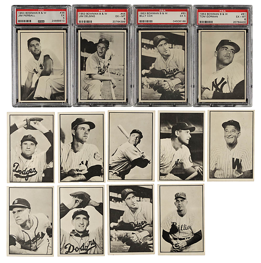 1953 Bowman Black & White Complete Set (64)