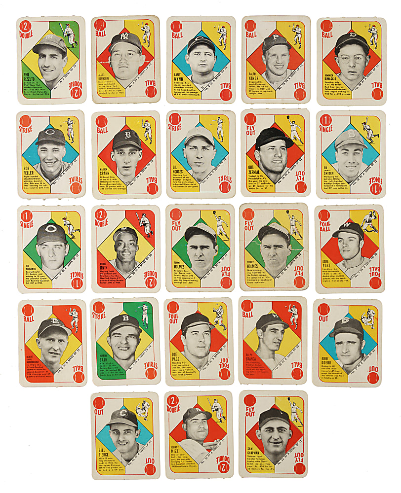 1951 Topps Blue and Red Backs Complete Set Pair (2 Sets, 104 Cards)