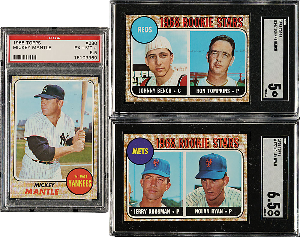 1968 Topps Complete Set (598) Including #177 Nolan Ryan Rookie SGC EX/NM+ 6.5