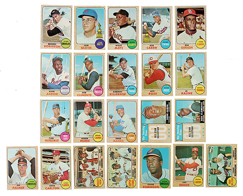 1968 Topps Complete Set (598) Including #177 Nolan Ryan Rookie SGC EX/NM+ 6.5