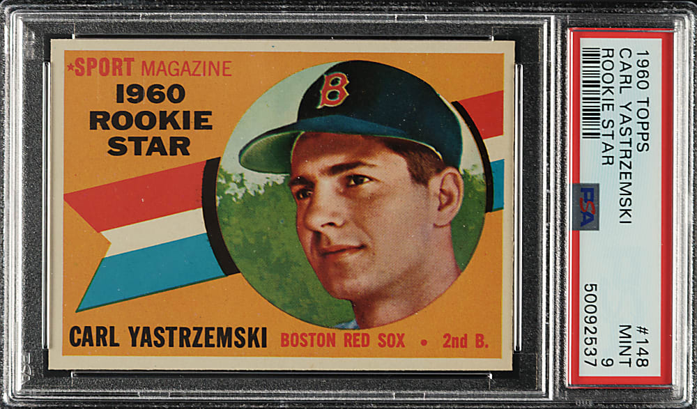 1960 Topps #148 Carl Yastrzemski Rookie PSA MINT 9