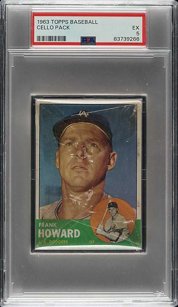 1963 Topps Unopened Cello Pack PSA EX 5