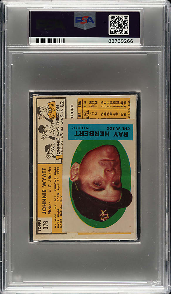 1963 Topps Unopened Cello Pack PSA EX 5