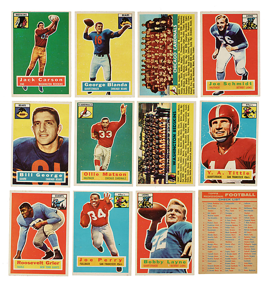 1956 Topps Football Complete Set (120) Plus Checklist