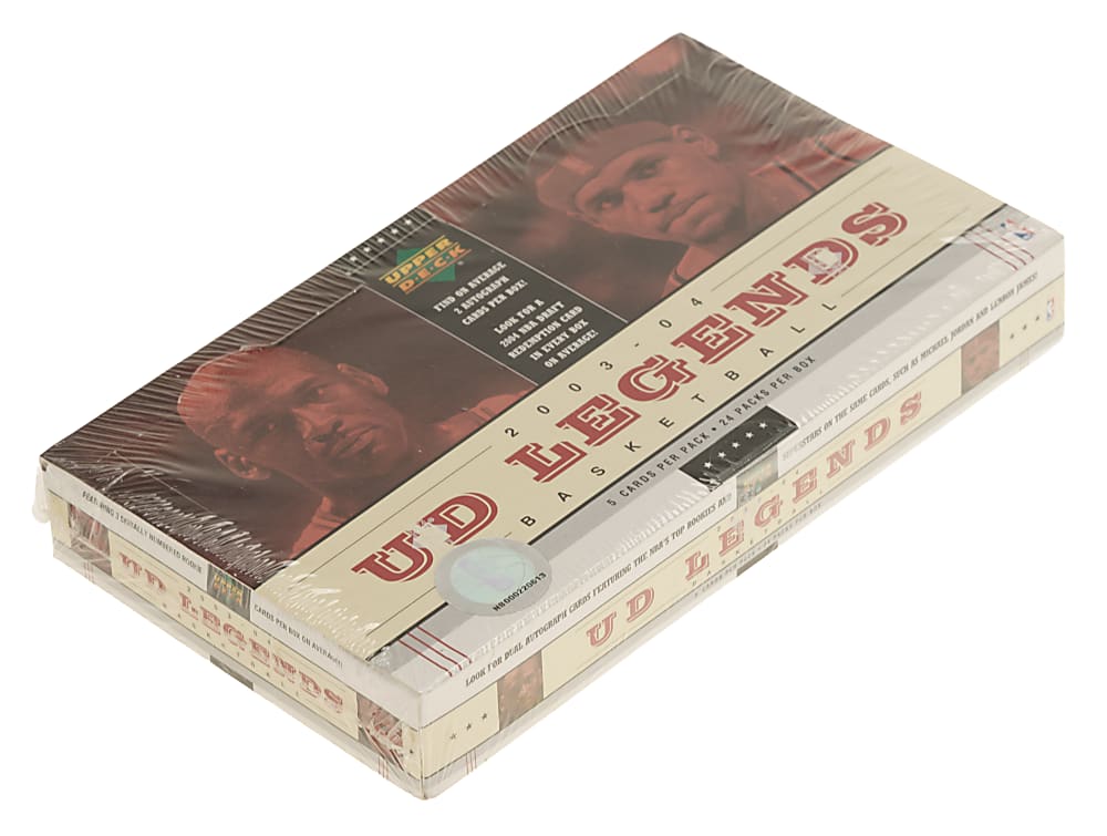 2003-2004 Upper Deck Legends Basketball Unopened Hobby Box (24 Packs) - LeBron James Rookie Year