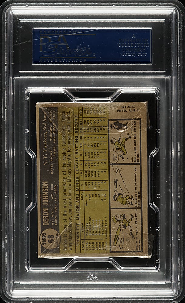 1961 Topps Unopened Cello Pack PSA MINT 9 - Richie Ashburn on Top