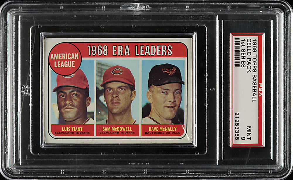 1969 Topps First Series Unopened Cello Pack PSA MINT 9