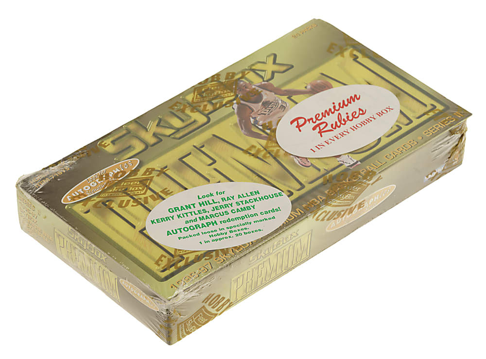 1996-1997 Skybox Premium Basketball Second Series Factory-Sealed Unopened Hobby Box (24 Packs)