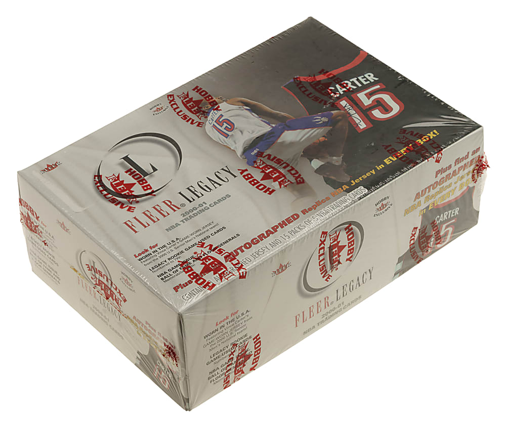 2000-2001 Fleer Legacy Basketball Factory Sealed Unopened Hobby Box (15 Packs)