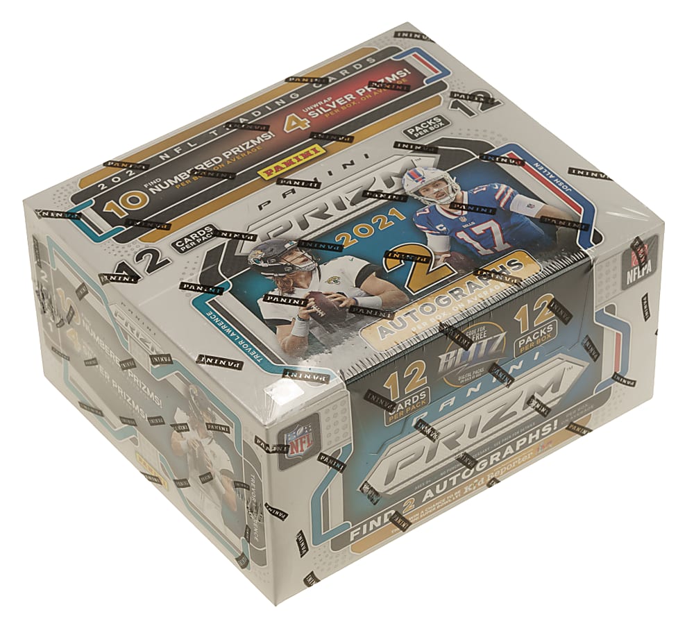 2021 Panini Prizm Football Factory-Sealed Unopened Hobby Box (12 Boxes) - Ja'Marr Chase and Trevor Lawrence Rookie Year