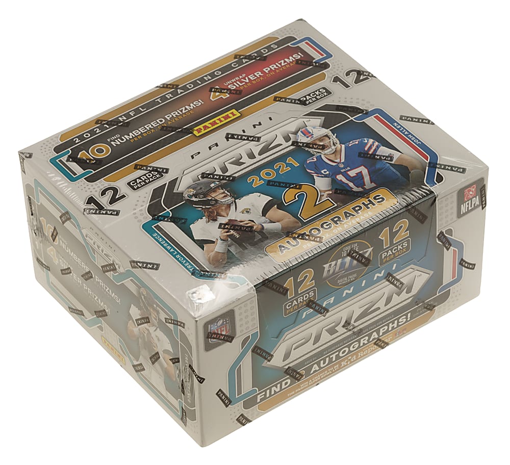 2021 Panini Prizm Football Factory-Sealed Unopened Hobby Box (12 Boxes) - Ja'Marr Chase and Trevor Lawrence Rookie Year