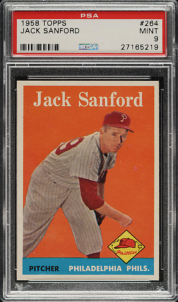 1958 Topps #264 Jack Sanford PSA MINT 9