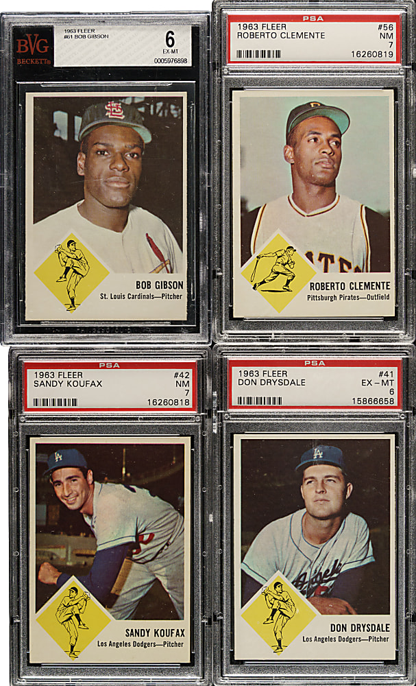 1963 Fleer Complete Set (67) Including Checklist