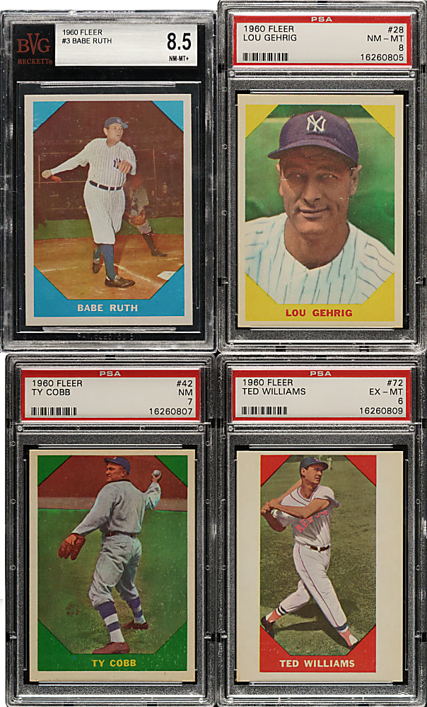 1960 Fleer All-Time Greats Complete Set (79)