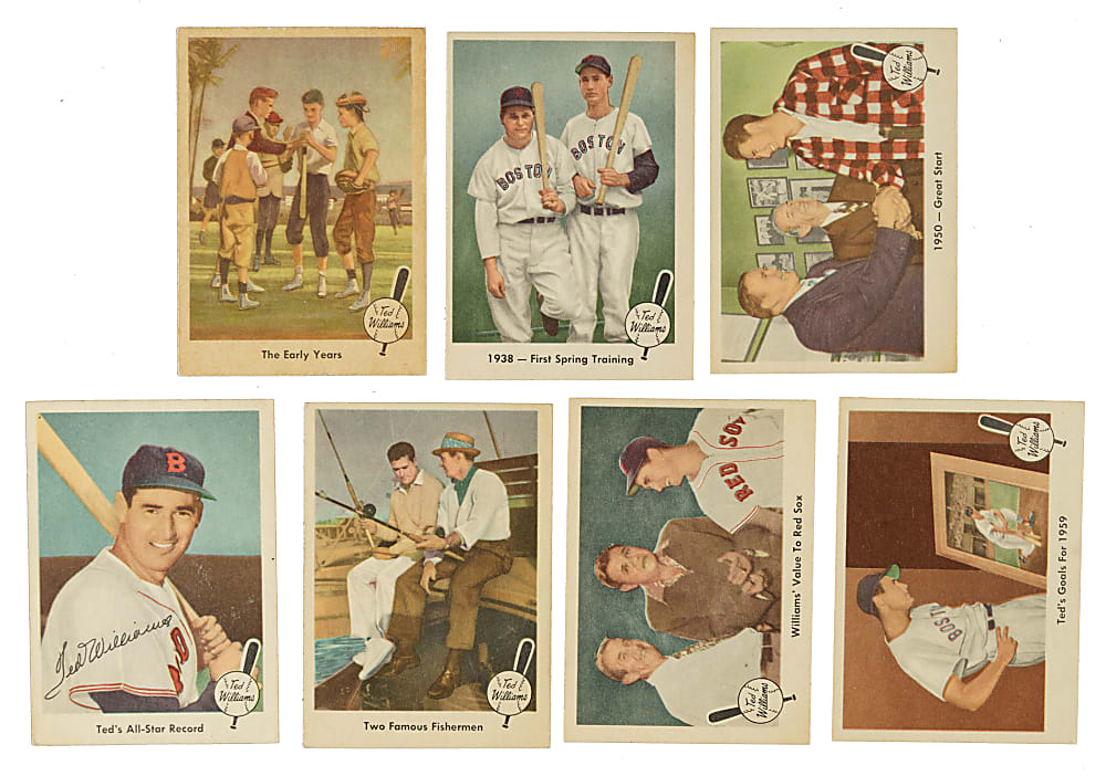 1959 Fleer Ted Williams Complete Set (80) Including #68 "Ted Signs" PSA NM 7