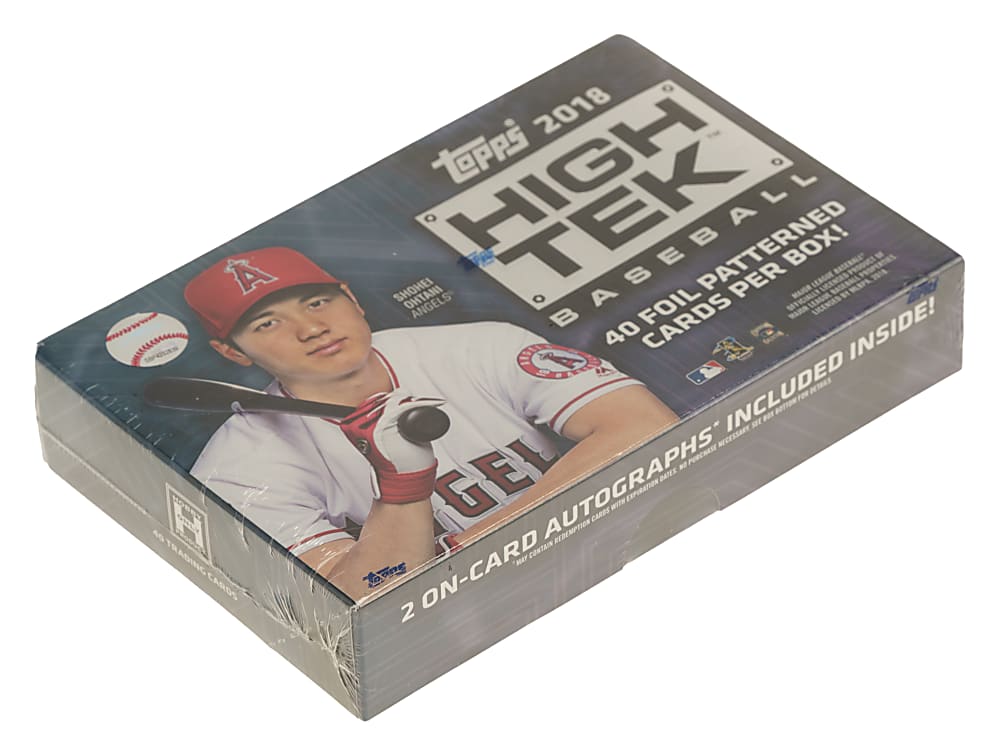 2018 Topps High Tek Factory-Sealed Unopened Hobby Box -  (40 Cards) - Shohei Ohtani and Rafael Devers Rookie Year