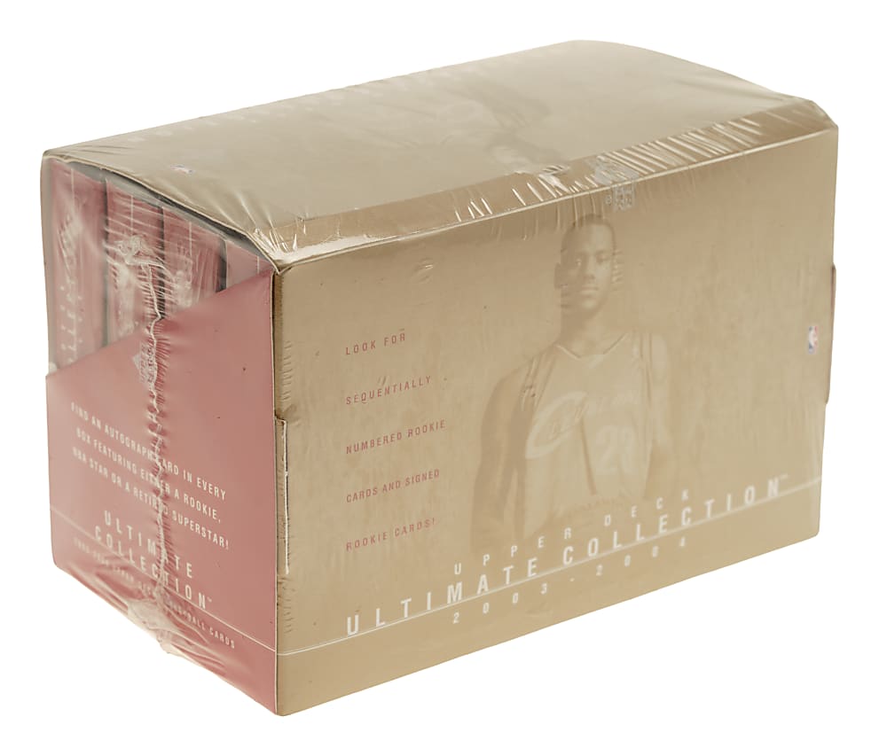 2003-2004 Upper Deck Ultimate Collection Basketball Factory-Sealed Unopened Hobby Box - LeBron James Rookie Year