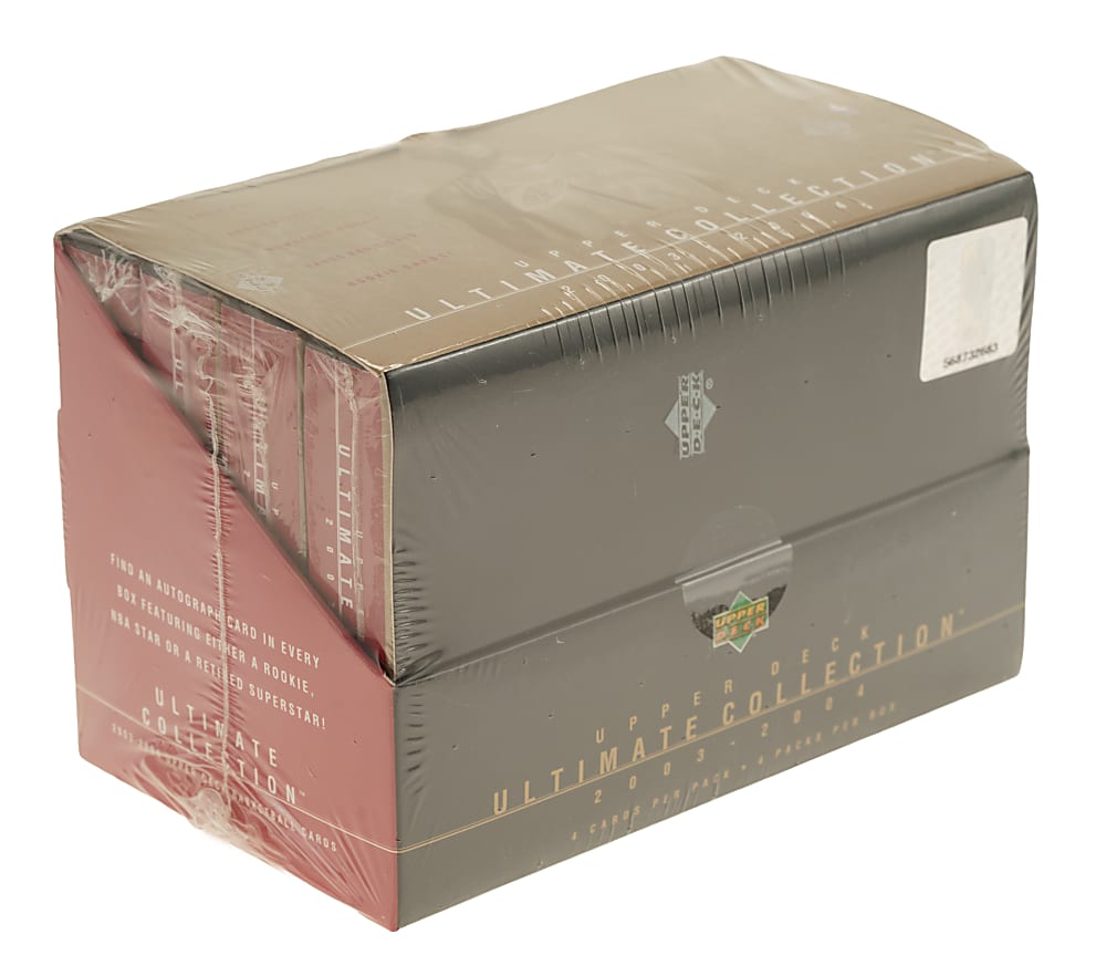 2003-2004 Upper Deck Ultimate Collection Basketball Factory-Sealed Unopened Hobby Box - LeBron James Rookie Year