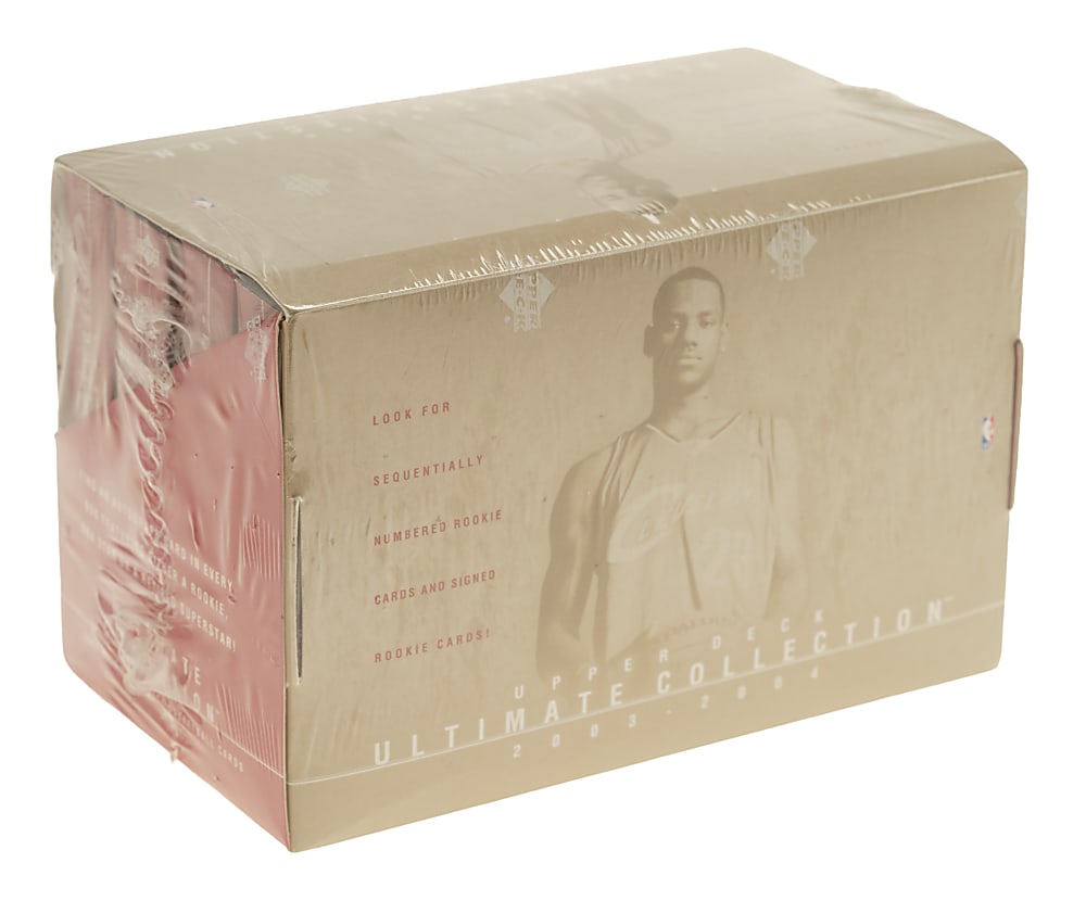 2003-2004 Upper Deck Ultimate Collection Basketball Factory-Sealed Unopened Hobby Box - LeBron James Rookie Year