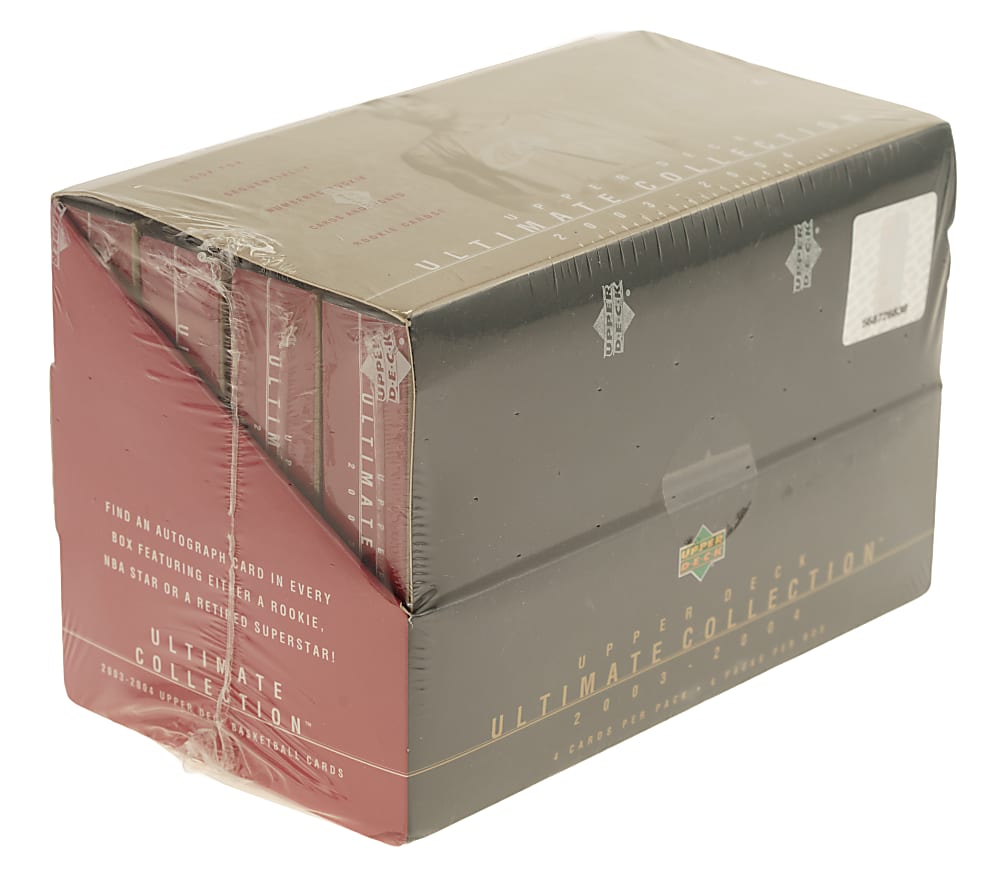 2003-2004 Upper Deck Ultimate Collection Basketball Factory-Sealed Unopened Hobby Box - LeBron James Rookie Year
