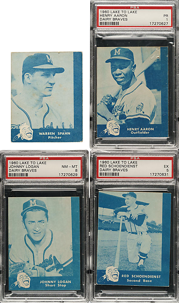 1960 Lake To Lake Dairy Milwaukee Braves Complete Set (28)