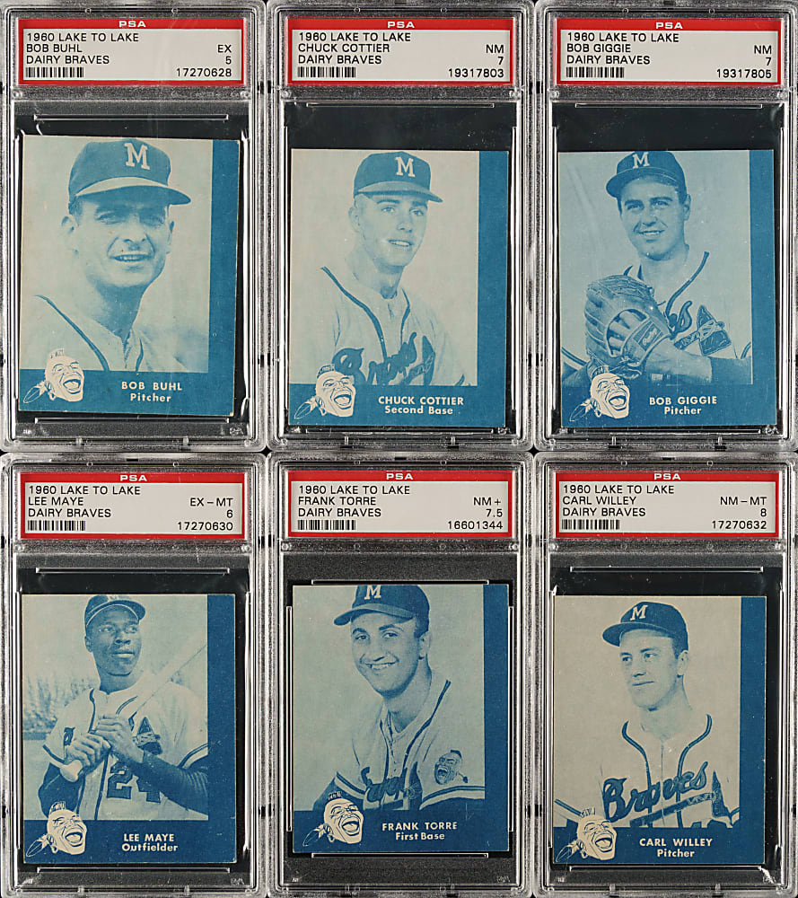 1960 Lake To Lake Dairy Milwaukee Braves Complete Set (28)