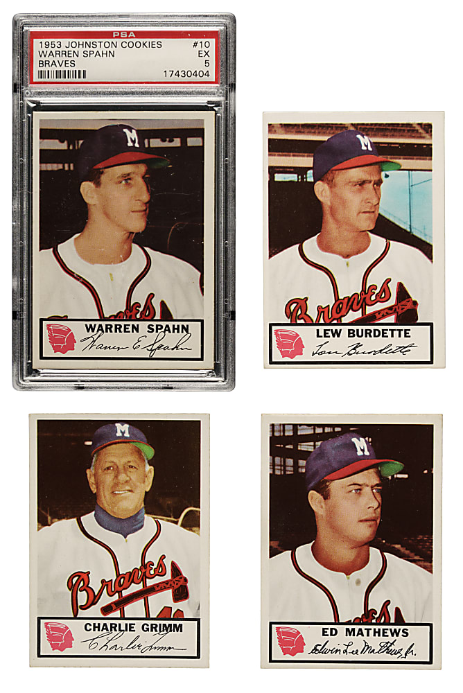 1953 Johnston Cookies Braves Complete Set (25)