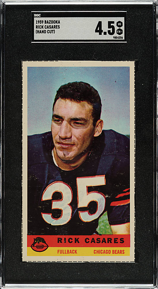 1959 Bazooka Football Rick Casares SGC VG/EX+ 4.5