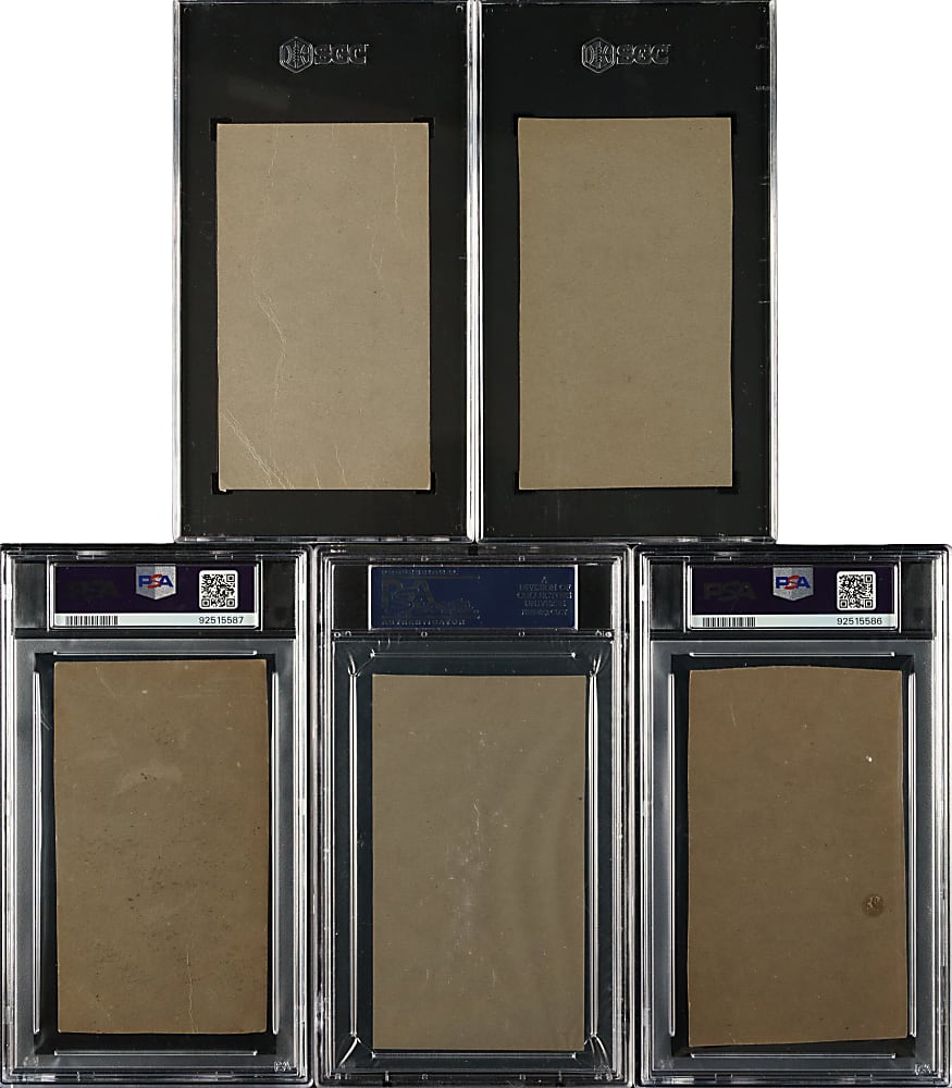 1959 Bazooka Football PSA- and SGC-Graded Collection (5) Including Layne, LeBaron, and Rote