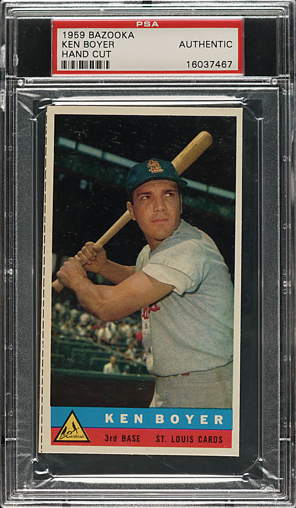 1959 Bazooka Ken Boyer PSA Authentic