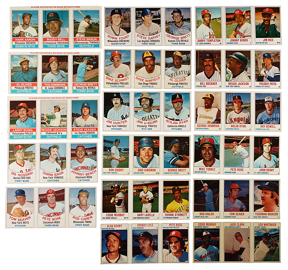 1975 to 1979 Hostess Panels Complete Set Collection (5 Sets, 242 Cards)