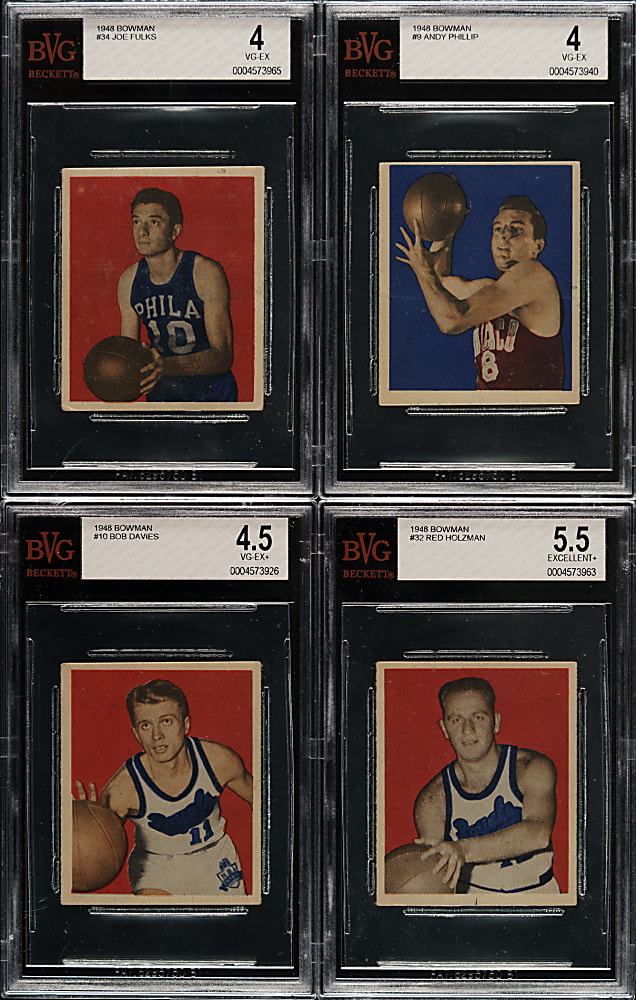 1948 Bowman Basketball BVG-Graded Partial Set (43/72)