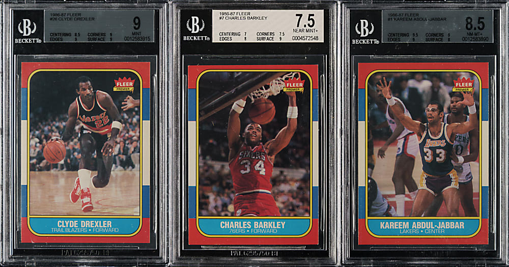 1986-1987 Fleer Basketball BGS-Graded Near-Complete Set (131/132)