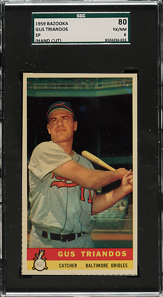 1959 Bazooka Gus Triandos Short Print SGC EX/NM 80 - 1 of 3 - Highest Graded!
