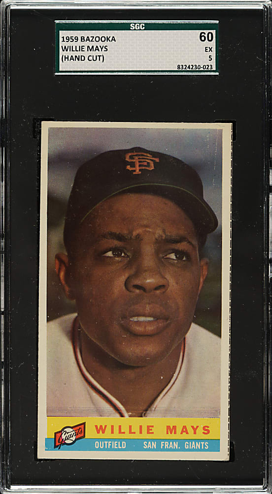 1959 Bazooka Willie Mays SGC EX 60