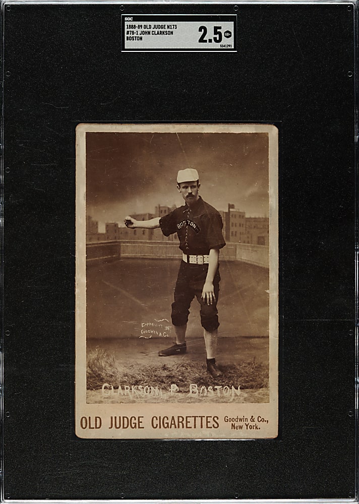1888 N173 Old Judge Cabinet John Clarkson SGC GOOD+ 2.5