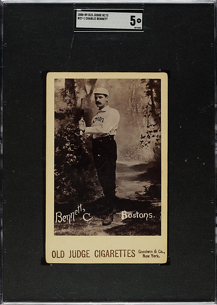 1889 N173 Old Judge Cabinet Charlie Bennett SGC EX 5 - 1 of 1 - Highest Graded!