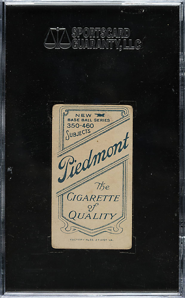 1909-1911 T206 White Border Ty Cobb Bat Off Shoulder SGC VG 40