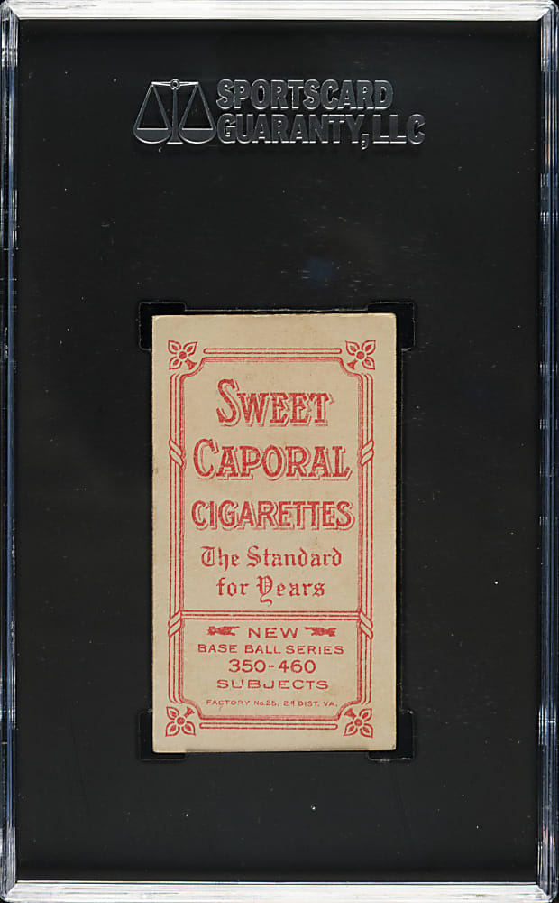 1909-1911 T206 White Border Christy Mathewson Dark Cap SGC VG/EX 4