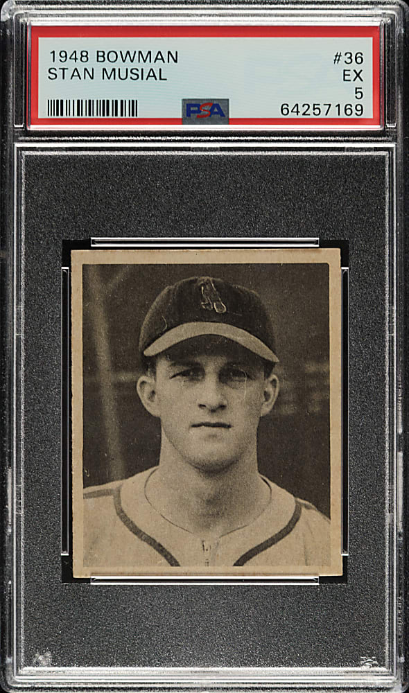 1948 Bowman #36 Stan Musial Rookie PSA EX 5